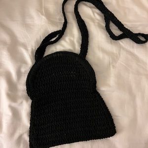 carrie forbes crochet cross body purse